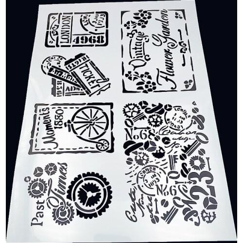 Stamp plastic mold shield DIY cake scrapbook stencils hollow Embellishments printing lace ruler Valentines Day