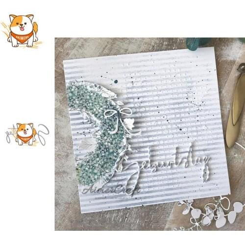 Geburtstag German Birthday Metal Cutting Dies Scrapbooking Stencil DIY Embossing Craft Die Cuts Card Making New Dies For 2019
