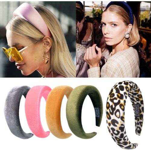 Thick Sponge Velvet Hairbands Headbands For Women Girls Head Bands Velvet Hairband Women Hair Head Hoop Sweet Girls