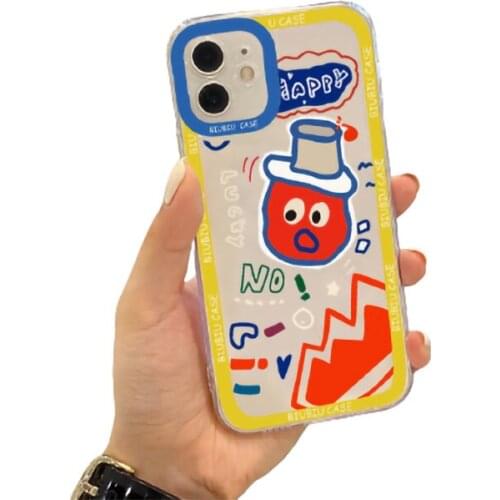 Anti-drop Scratch Resistant Phone Case for Iphone 7 8 X XS 11 12 Cartoon Phone Case for Iphone 12 Pro Max Fashion Phone Cover