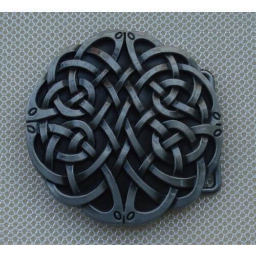 Intricate Round Knot Belt Buckle
