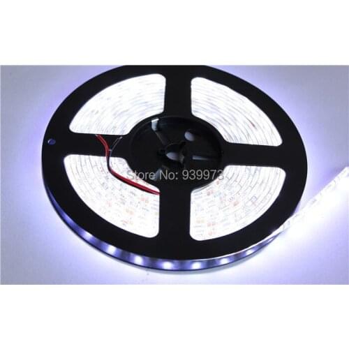 DC12V IP65 Waterproof Flexible Light LED Strip 5050, White/Warm White/Blue/Green/Red/Yellow/RGB 60LEDs/m 5m/lot