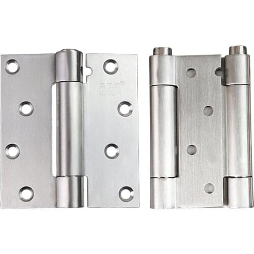 Self closing double spring action single side hinge 4 inch stainless steel adjustable wood door accessories joints closer