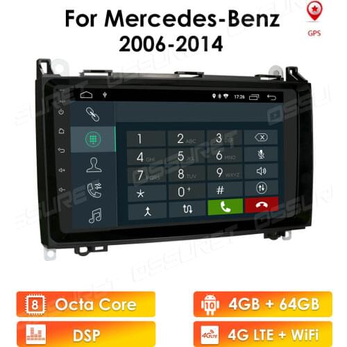 IPS 4GB 1din Car Radio GPS Stereo for Mercedes Sprinter W906 Benz B200 A B Class W169 W245 Viano Vito W639 Multimeida Navigation