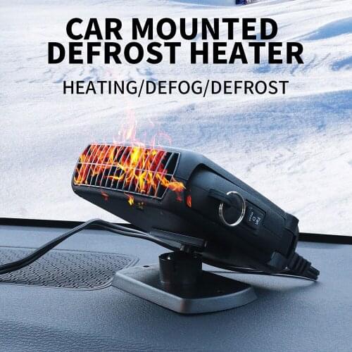 Car Defogger 12V Portable Vehicle Fogbroom Warming Heatig Air Fast Defrosting with Fuse Double-sided Tape Installation