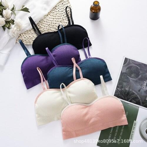 Girls Brassiere Underwear Cotton Kids Bra Dot Design Adolescente Girls Training Bras Breathable Teenage Girl Tops Crop