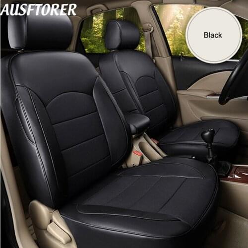 AUSFTORER Custom Genuine Leather Cover Seats for BMW X6 Series Automobiles Seat Covers Cowhide Car Cushion 2008-2017 Accessories
