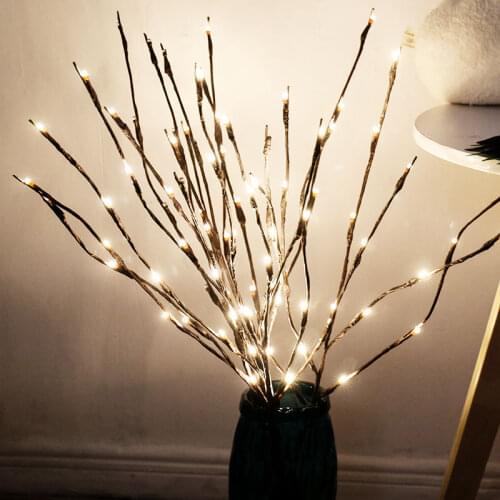 20Leds Willow Branch Lamp String Light Simulation Branch Holiday Home Decoration Light For Christmas Wedding Party Decoration