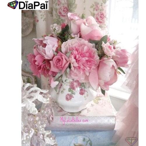 DIAPAI 5D DIY Diamond Painting 100% Full Square/Round Drill "Flower landscape" Diamond Embroidery Cross Stitch 3D Decor A23654