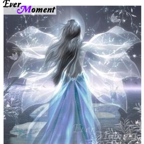 Ever Moment Diamond Painting Cross Stitch Fantasy Girl Mosaic Full Square Drills Rhinestone Home Decoration Artwork ASF1154