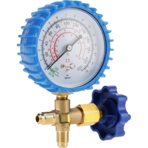 Air Conditioning Refrigerant Recharge Pressure Gauge Manometer Fit For R410A R22 R134A R404A Pressure Meter Gauge Manometer