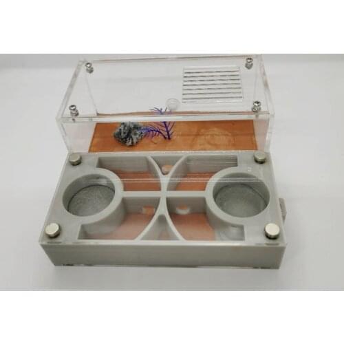 3D Printing Ant Nest Double Water Tower Ant Farm Ant Colony Feeding Box With Shading Board 14x14x6.4cm