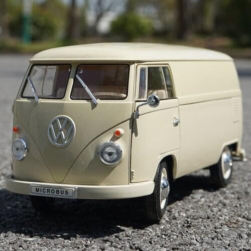 Diecast 1/18 Cars Models Alloy Classic T1 Van Car Model Die-cast Toys Adult Children Gift Collection Souvenir Decoration Display