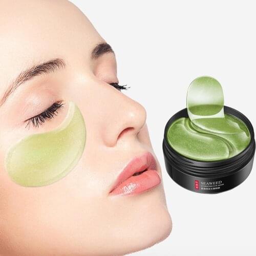 Seaweed Crystal Eye Mask Dark Circles Remover Collagen Anti-Puffiness Skin Eye Moisturizing 60pcs Anti-Aging Patches Care G D6A9