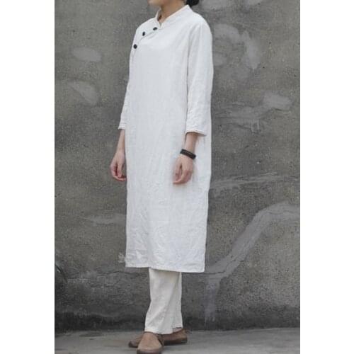 2020 New Arrivals Womens Original design Slim Dress Linen dresses 18023 -20200208