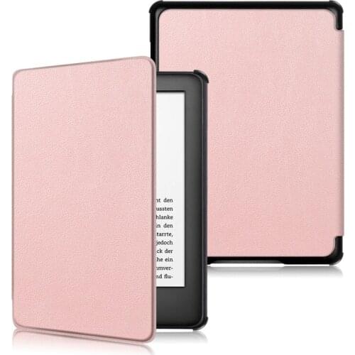 Solid Color case For Amazon kindle 2019 6 inch ebook reader PU Leather Protective Cover