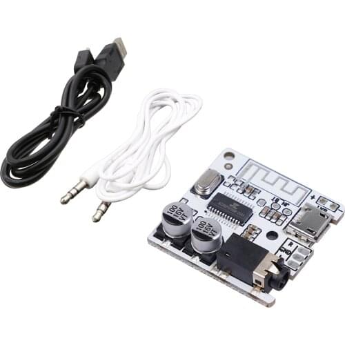Bluetooth v5.0 DIY Audio Receiver Board with power cable+AUX cable JL AC6925A chip support WAV / APE / FLAC / MP3