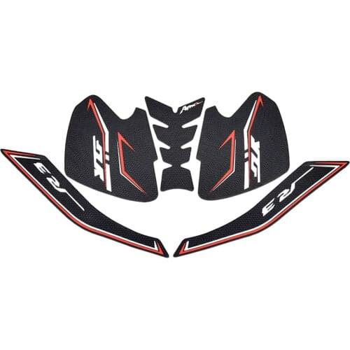 For Yamaha YZF R3 Rubber Fuel Tank Cover Stickers Fish Bone Stickers Modified Fuel Tank Side Stickers 2019-2020