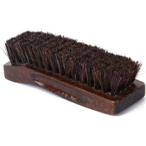 3-Side Suede Leather Nubuck Snow Boot Brush + Horse Hair Wooden Shoe Brushes