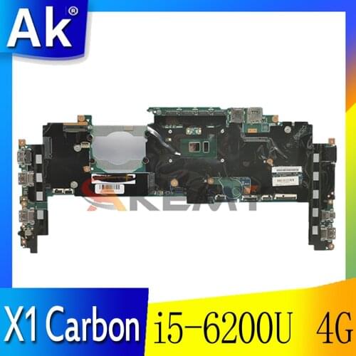 Thinkpad is suitable for X1 Carbon 4th Gen i5-6200U 4G notebook motherboard.FRU 01LV897 01AX832 01LV893 01AX800 01LV894
