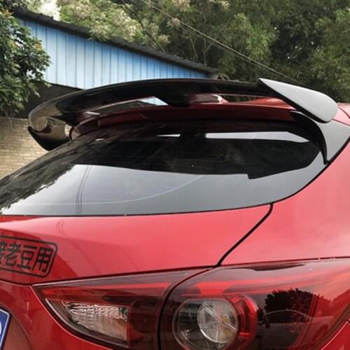 ABS Exterior Rear Spoiler Tail Trunk Boot Wing Decoration Car Styling For Mazda 3 Axela Hatchback 2014 2015 2016 2017