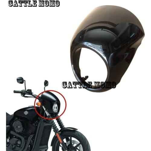 Motorcycle Bright black Headlight Fairing Screen Visor Protect Rubber Pad For Harley Street XG500 XG750 XG 500 750 2014-2020