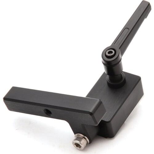 Woodworking Miter Track Stop Miter Track Stopper Aluminum Alloy Limit Flip for T-Slot T-Tracks DIY Tool Black