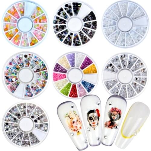 2mm/3mm/4mm/5mm AB Acrylic Diamond Nail Glitter Nail Rhinestones Crystal DIY Nail art decorations Manicure tools Accessories