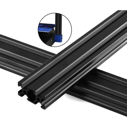 2PCS 3D Printer Parts 2040 V-Slot Black Aluminum Profile Extrusion Frame For CNC Laser Engraving Machine Tool Woodworking DIY