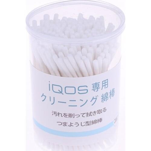 200 Stks/doos Dagelijks Gebruik Wasmiddel En Reiniging Katoen Stick Voor Iqos 2.4 Plus Elektronische Sigaret New Oral Care