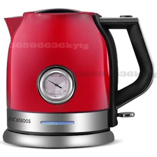220V/1500W Household Electric Kettle Automatic Power Off Food Grade 304 Stainless Steel Boiling Water Kettle 1800ML