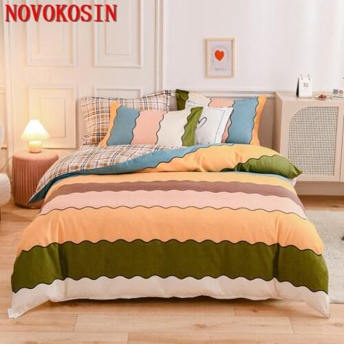 40 Colors Thicken Sanding Printed Plus Size 230*230cm Bed Sheet Pillowcase Duvet Quilt Cover Set 4 Reasons Home Textile Products