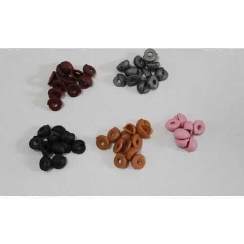 50pcs/lot fit for 10mm toy eyes single toy eyelid for diy doll findings--pink/gray/light coffee/red coffee/dark brown option