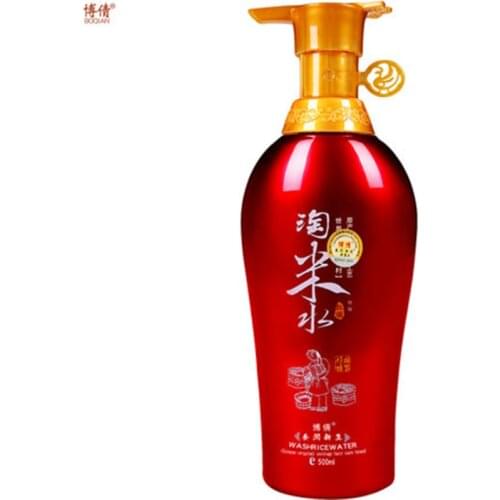 BOQIAN 500ML Wash Rice Water Hair Cream Traditional Hair Scalp Treatment Supple Smooth Fresh Anti-hair Loss Anti Itching Shampoo