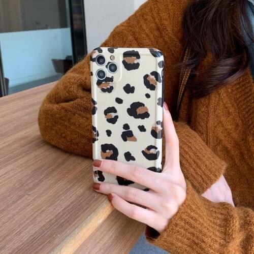 Leopard Print Phone Case Cover For Iphone 11 12Mini Pro XS Max XR X SE2020 8 7 6 6S Plus Luxury good Back Fashion Cases