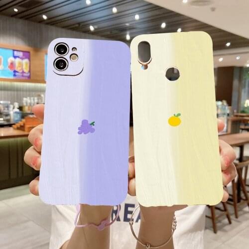 Phone Case For Samsung Galaxy A50 A70 A10 A30 A20 A40 A60 A50S A30S Lovely Fruit Floret Painted Soft Silicone Protect Back Cover