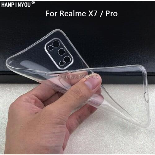 For Oppo Realme X7 RealmeX7 Q2 Pro 5G Slim Crystal Clear Transparent Soft TPU Back Case Protection Skin Camera Protect Cover