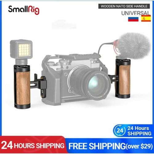 SmallRig Wooden NATO Side Handle For mirrorless/digital camera/other small camera users(With Quick Release NATO Rail)- 2978