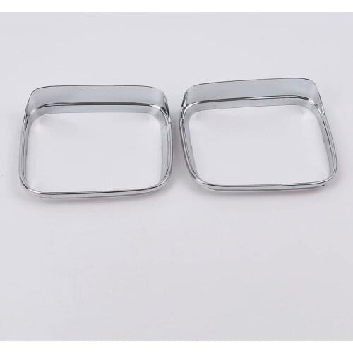 For Jeep Renegade 2014-2016 2017 2018 2019 Chrome Side Door Mirror Cover Rear View Trim Rain Guard Visor Shade Bezel Accessories