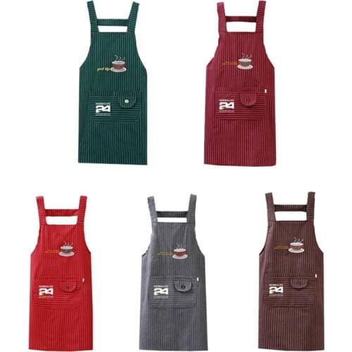 Herbalife Thickened Linen Strap and Oil Proof Simplicity Household Apron Kitchen Fashion High End For Cleaning Work Cooking