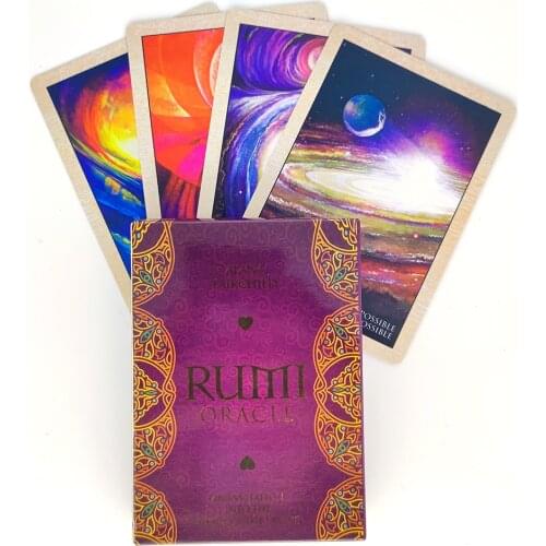Rumi Oracle Card Tarot Cards Mystical Guidance Divination Entertainment Partys Board Game Supports Wholesale 78 Sheets/Box
