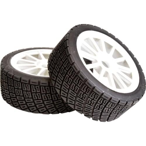 Team C1/8 Off Road 17mm hex Rally Car Tire Set for 1/8 GT chassis car 2pcs
