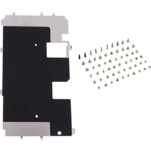 Metal Shield LCD Screen Plate Frame Part with Heat Shield + Full Set Screws for iPhone 8 8 plus