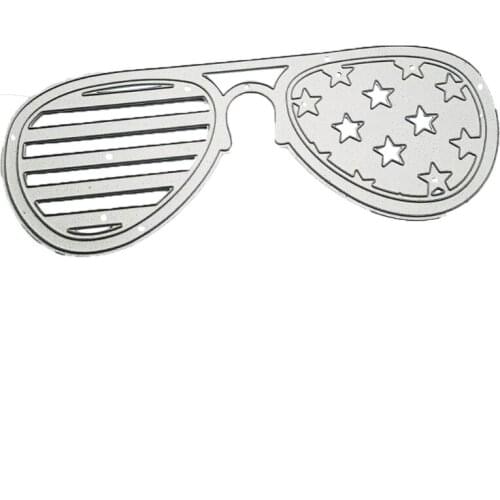 69HC Eyeglasses Metal Cutting Dies Stencil DIY Scrapbooking Album Paper Card Template