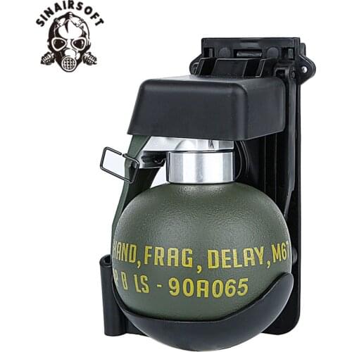 Airsoft M67 Frag Grenade Dummy Model Molle System BB Pouch Plastic Tactical Military Costume Wargame Paintball Hunting Ball