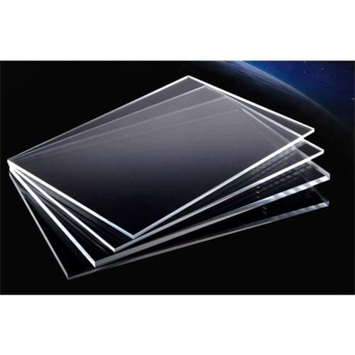 Plexiglass Transparent Clear Plastic Sheet Acrylic Board Organic Glass Polymethyl Methacrylate 1mm 3mm 8mm Thickness 200x200mm