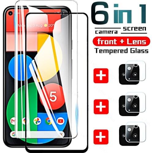Full Glue Glass For Google Pixel 5 4A 5G 6 PRO Screen Protector For Pixel 4A 5 Tempered Glass Protective Phone Film Pixel5 4 A