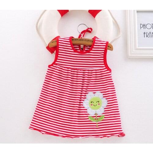 SAGACE 2020 baby girl dress child dress vestido bebe Cotton Flower Striped baby girl clothes robe bebe fille birthday dress 1220