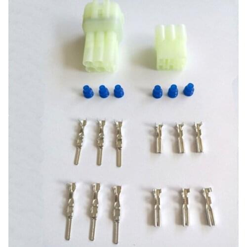1 Set 6 Pin 2.2MM Light Green Jacket Car Motorcycle Electrical Connector Waterproof Automotive Harness Plug DJ7065F-2.2-11-21