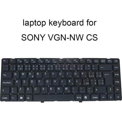 Replacement keyboards for Sony VAIO VGN NW VGNNW CZ Czech CS black with white keyboard Surprise price 53010DJ49 203 148763041